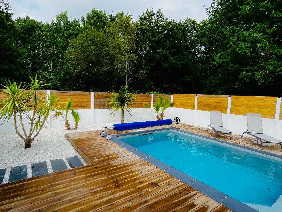 Maison A Biscarrosse Avec Piscine Et Jacuzzi Экстерьер фото